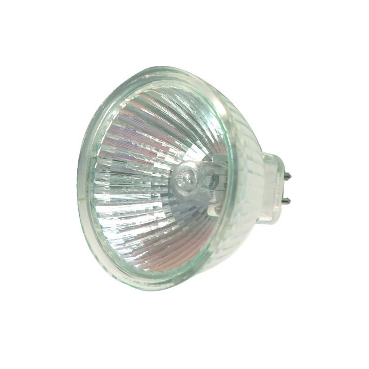 Scatola 10 lampadine alogena dicroica MR16 50W 36 °