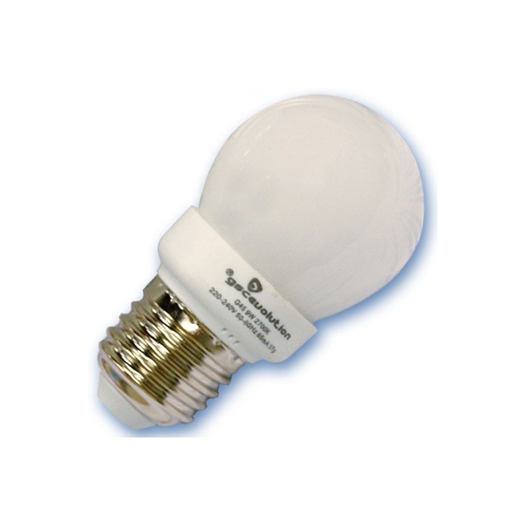 Scatola da 10 lampadine sferiche a basso consumo 11W E27 4200K Luce giorno