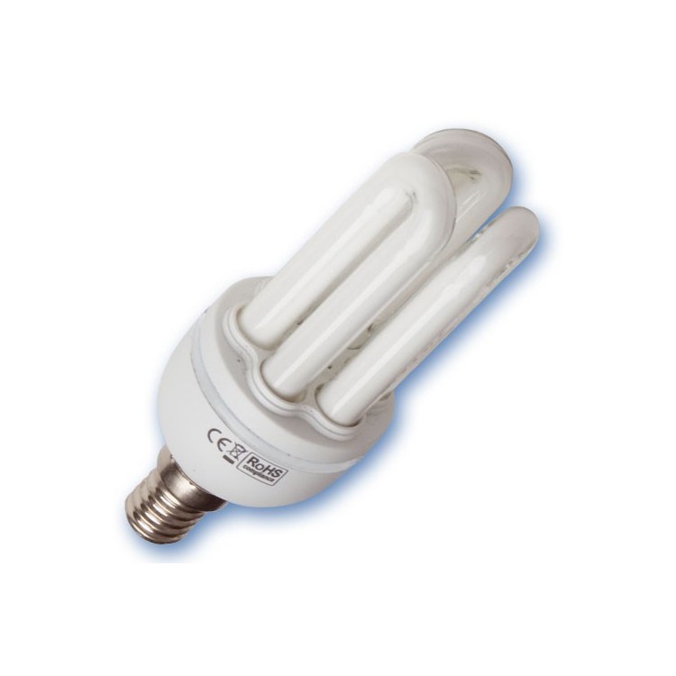 Scatola da 10 lampadine Mini a basso consumo 7W E14 2700K Luce calda 
