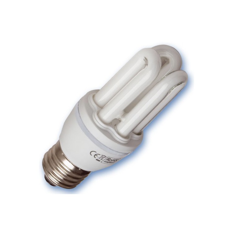 Scatola da 10 lampadine Mini a basso consumo 15W E27 2700K Luce calda