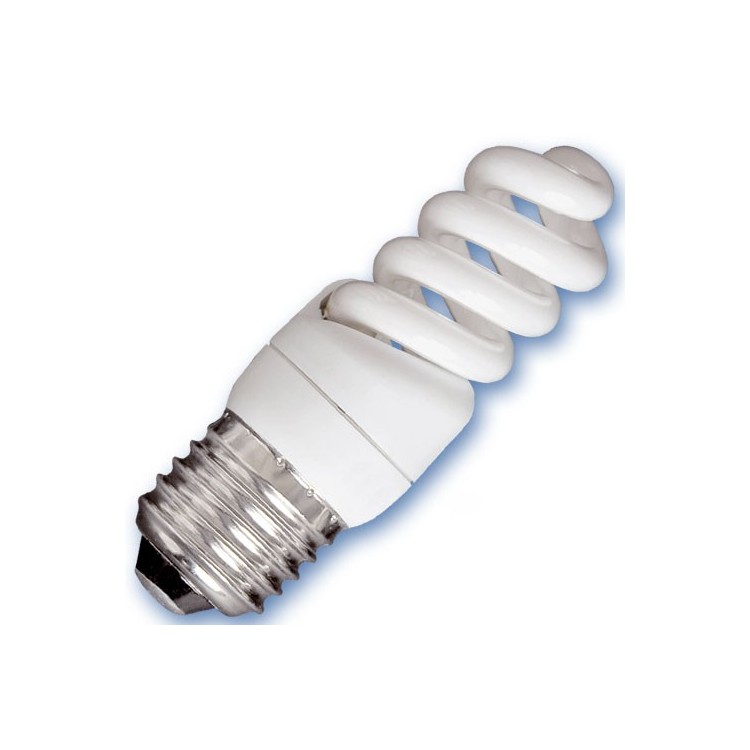 Scatola da 10 lampadine Micro spirale a basso consumo 11W E27 2700K Luce calda 