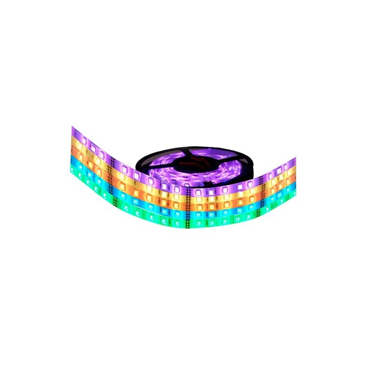 Rotolo di 5 metri LED 7,2W/m 370LM RGB multicolore IP65