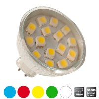 Scatola da 10 lampadine LED decorative MR16, giallo