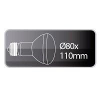 Lampadine riflettore LED R80 E27 900LM 9W 3000K 120º