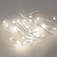 Filo luce natalizia LED bianco fredda 4m. IP20